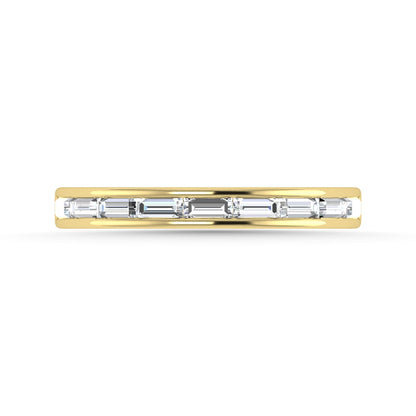 Diamond 3/8 Ct.Tw. Baguette Cut Anniversary Band in 14K Yellow Gold