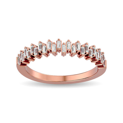 Diamond Ladies Band 1/4 Ct.tw in 14K Rose Gold
