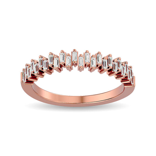Diamond Ladies Band 1/4 Ct.tw in 14K Rose Gold