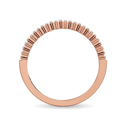 Diamond Ladies Band 1/4 Ct.tw in 14K Rose Gold