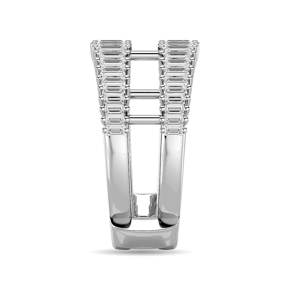Diamond Guard Ring 5/8 Ct.tw in 14K White Gold