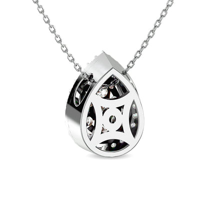 Diamond 1/2 Ct.tw Pear Shape Fashion Pendant in 14K White Gold