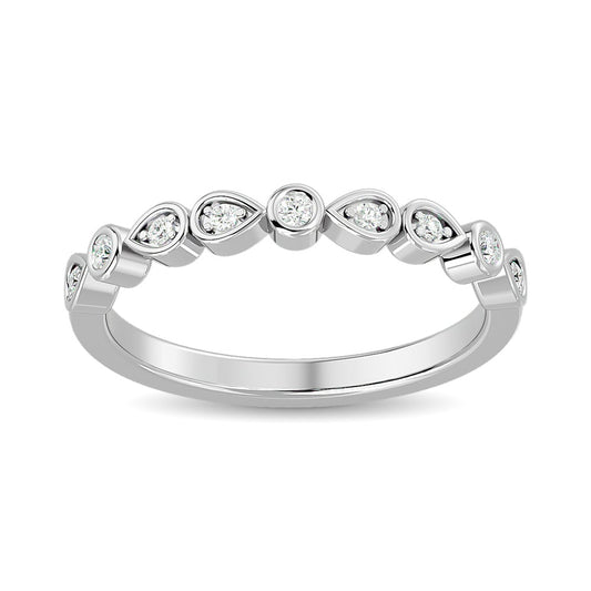 Diamond Stackable Band 1/10 Ct.tw in 10K White Gold
