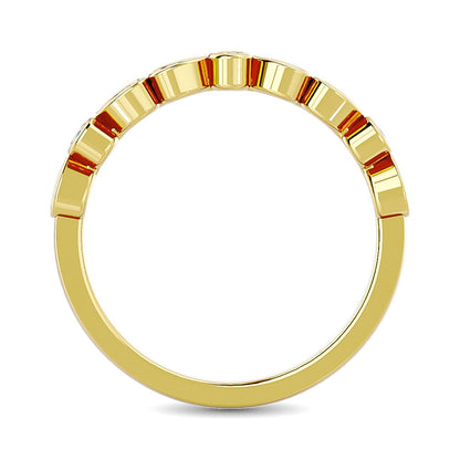 Diamond 1/10 Ct.tw Stackable band in 10K Yellow Gold