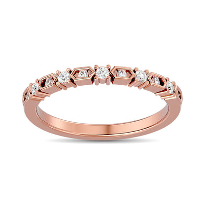Diamond Stackable Band 1/6 Ct.tw in 10K Rose Gold