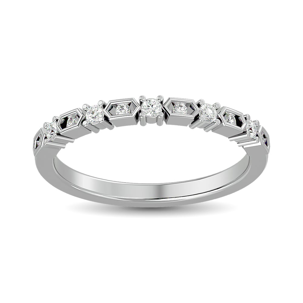Diamond Stackable Band 1/6 Ct.tw in 14K White Gold