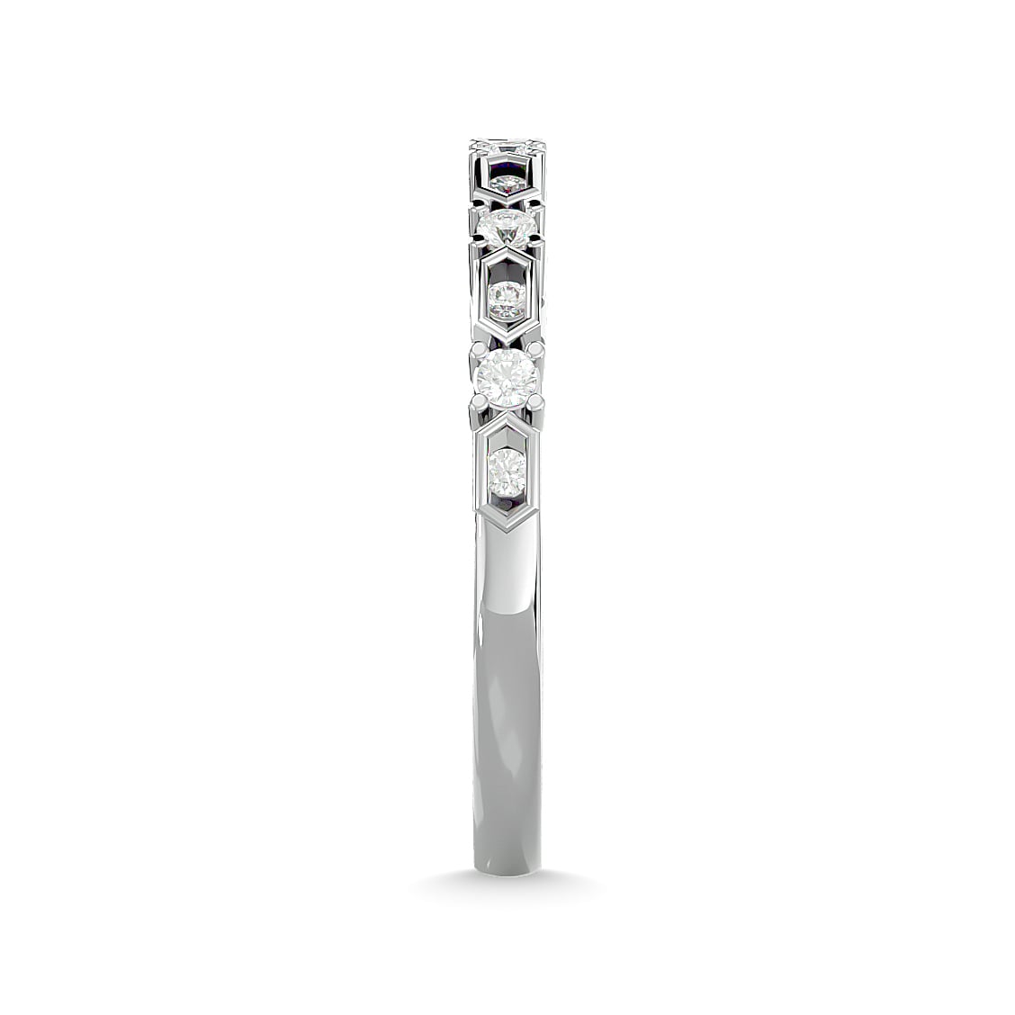 Diamond Stackable Band 1/6 Ct.tw in 14K White Gold