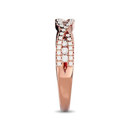 Diamond 1/3 Ct.tw Stackable band in 14K Rose Gold