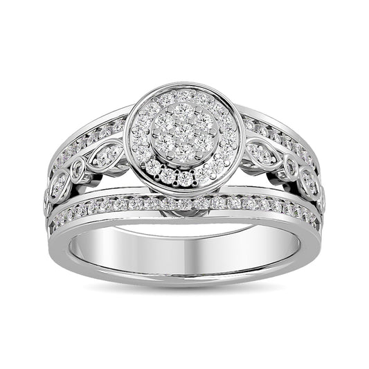 Diamond Engagement Ring 1/2 Ct.tw in 10K White Gold