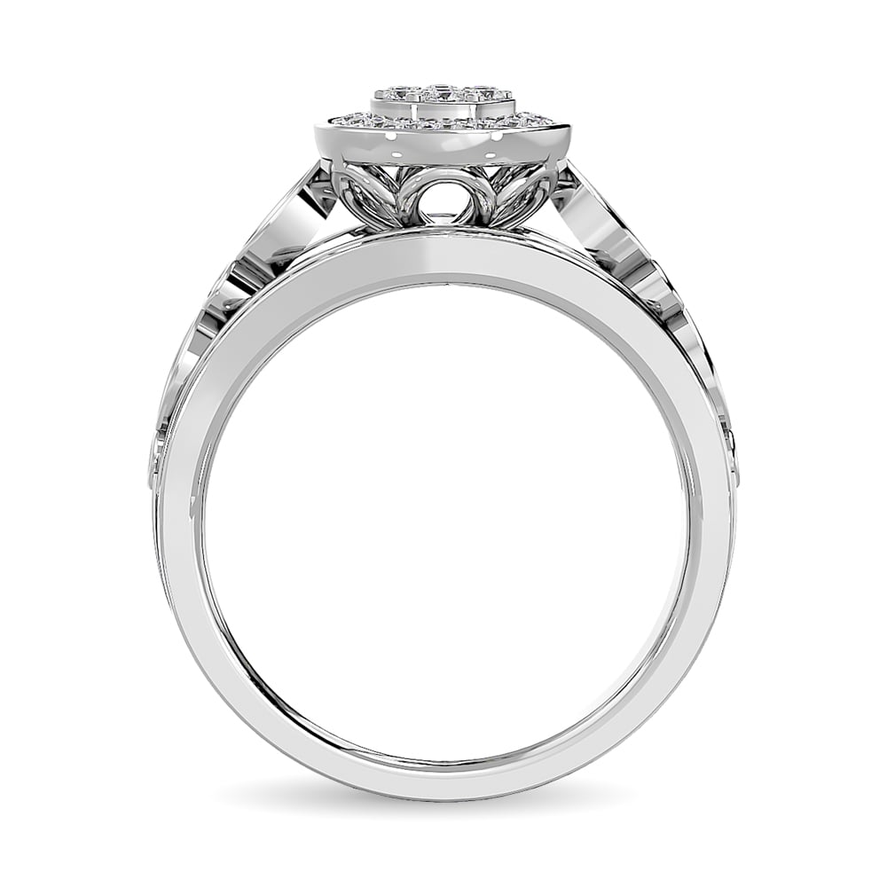 Diamond Engagement Ring 1/2 Ct.tw in 10K White Gold