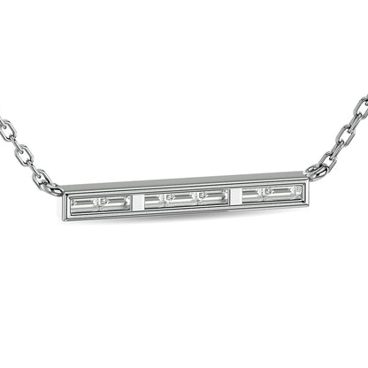 Diamond 1/5 Ct.Tw. Fashion Necklace in 14K White Gold