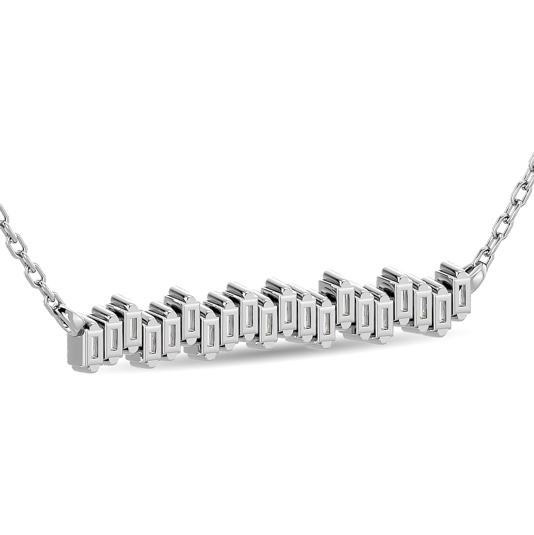Diamond 1/4 Ct.Tw. Fashion Necklace in 14K White Gold