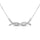 Diamond Round Cut Fashion Necklace 1/6 Ct.tw in 10K White Gold