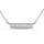 Diamond 1/4 Ct.Tw. Bar Pendant in 10K White Gold