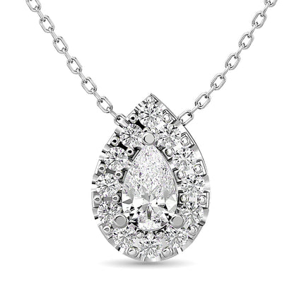 Diamond Round Cut Fashion Pendant 1/4 Ct.tw in 14K White Gold