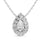 Diamond Round Cut Fashion Pendant 1/4 Ct.tw in 14K White Gold