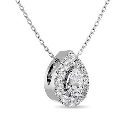 Diamond Round Cut Fashion Pendant 1/4 Ct.tw in 14K White Gold