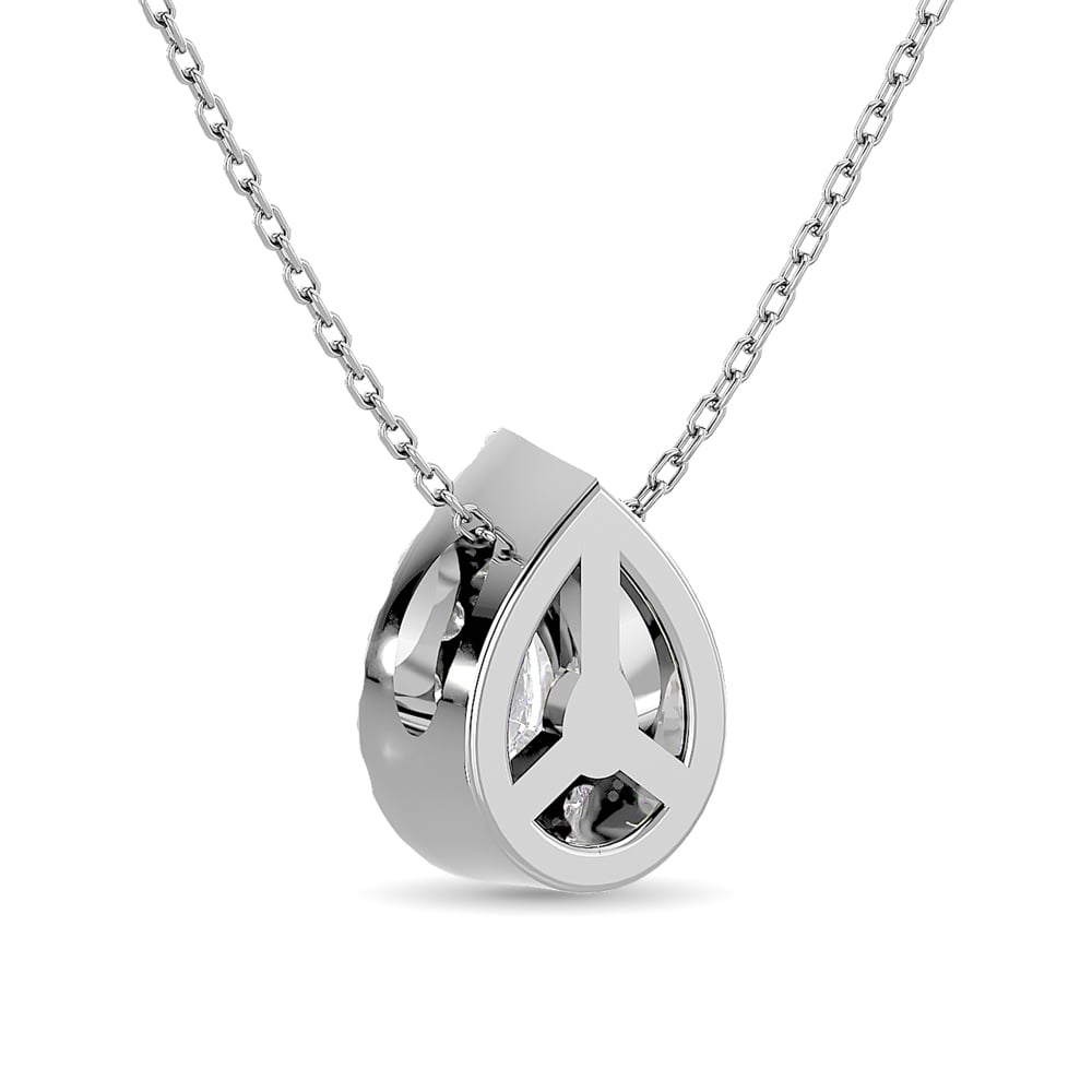 Diamond Round Cut Fashion Pendant 1/4 Ct.tw in 14K White Gold