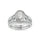 Diamond 1 1/4 Ct.Tw. Oval Shape Bridal Ring in 14K White Gold
