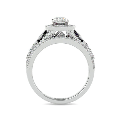 Diamond 1 1/4 Ct.Tw. Oval Shape Bridal Ring in 14K White Gold