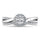 Diamond 5/8 Ct.Tw. Round Cut Bridal Ring in 14K White Gold