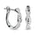Diamond Hoop earrings 1/5 Ct.tw in 10K White Gold