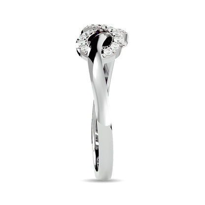 Diamond Infinity Ring 1/8 Ct.tw in 10K White Gold