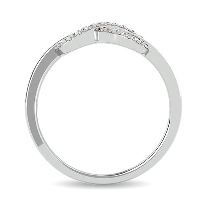Diamond Infinity Ring 1/8 Ct.tw in 10K White Gold