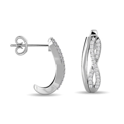 Diamond Fashion earrings 1/5 Ct.tw in 10K White Gold