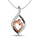 Diamond 1/8 Ct.tw Mom Pendant in 10K White Gold
