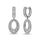 Diamond 1 Ct.Tw. Hoop Earrings in 14K White Gold