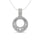 Diamond 5/8 Ct.Tw. Round and Baguette Fashion Pendant in 14K White Gold