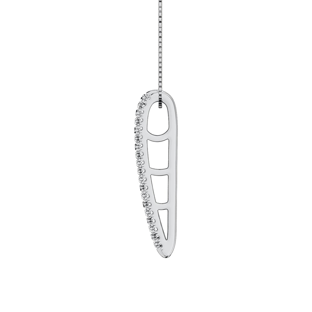 Diamond 1/4 Ct.Tw. Slide Pendant in 14K White Gold