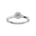 Diamond 1/6 Ct.Tw. Round and Baguette Fashion Ring in 10K White Gold