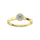 Diamond 1/6 Ct.Tw. Round and Baguette Fashion Ring in 10K Yellow Gold