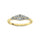 Diamond 1/4 Ct.Tw. Round and Baguette Fashion Ring in 10K Yellow Gold