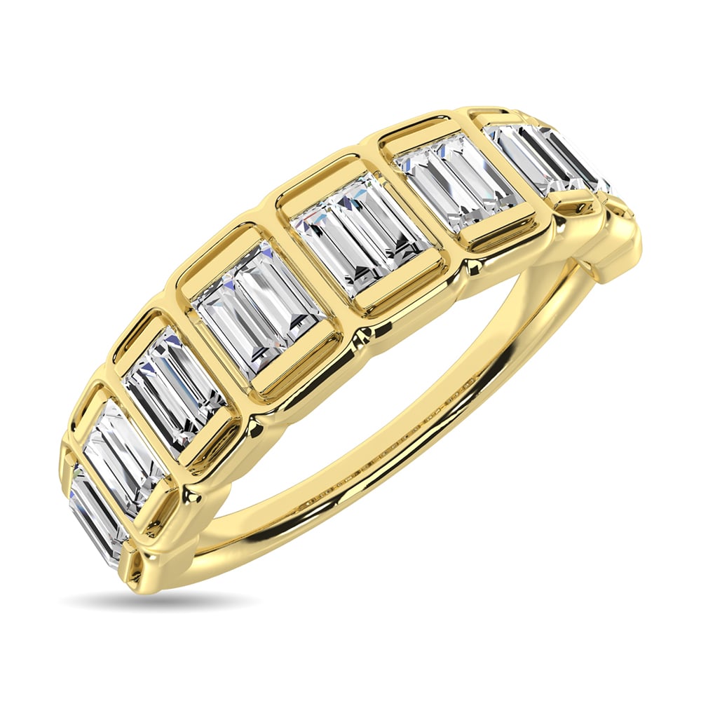 Diamond 1/3 Ct.Tw. Baguette Fashion Ring in 14K Yellow Gold