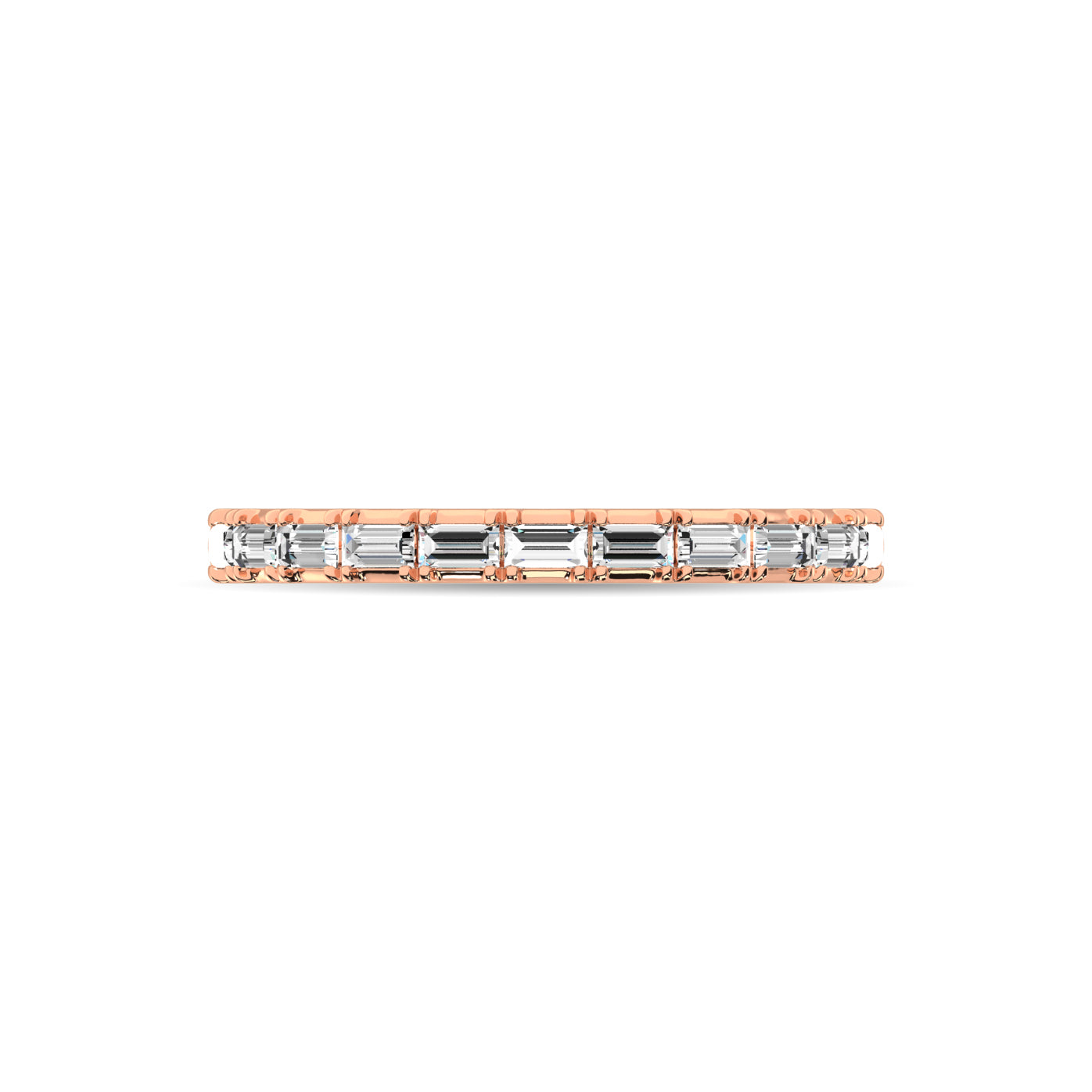 Diamond Anniversary Ring 1/50 Ct.tw in 14K Rose Gold