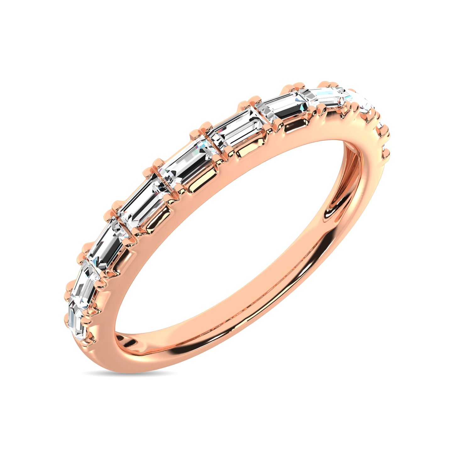 Diamond Anniversary Ring 1/50 Ct.tw in 14K Rose Gold