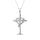 Diamond 1/20 Ct.tw Heart and Cross in Sterling Silver