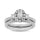 14KT White Gold 1Ct.Tw. Diamond keyani Bridal Ring
