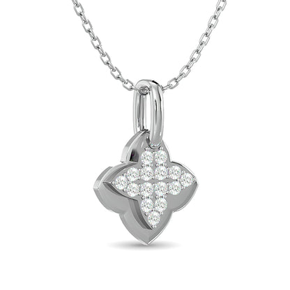 10KT WHITE GOLD 1/10CT.TW DIAMOND PENDANT