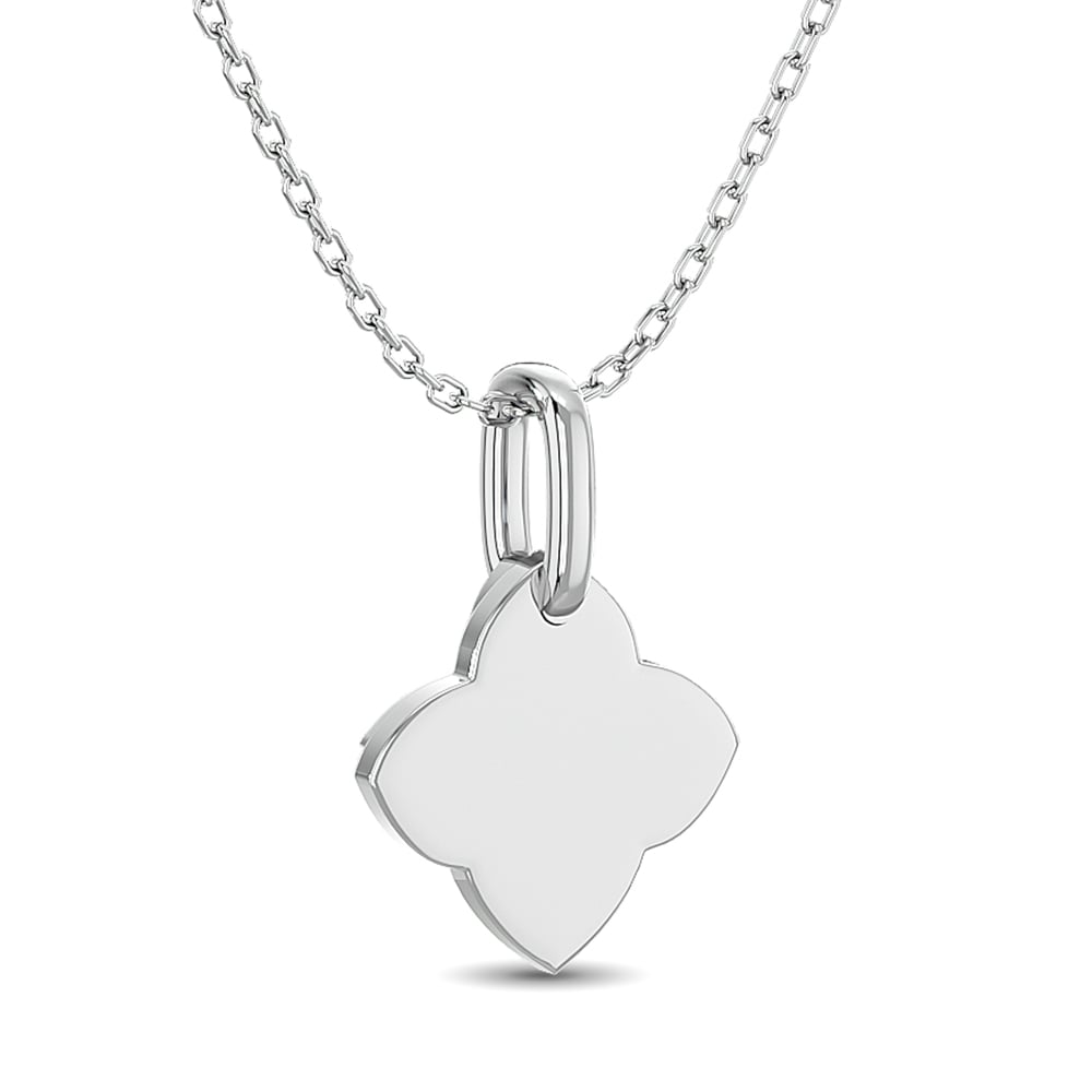 10KT WHITE GOLD 1/10CT.TW DIAMOND PENDANT