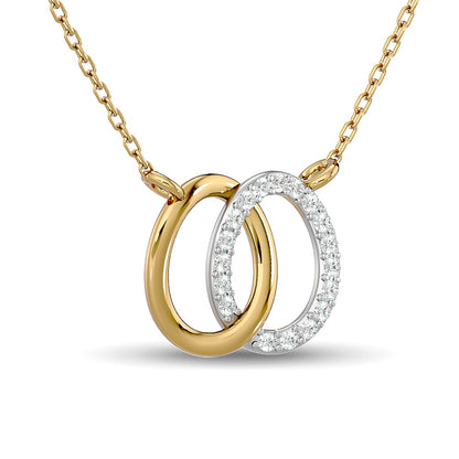 10KT WHITE GOLD 1/6CT.TW DIAMOND NECKPIECE