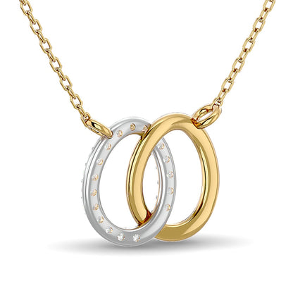 10KT WHITE GOLD 1/6CT.TW DIAMOND NECKPIECE