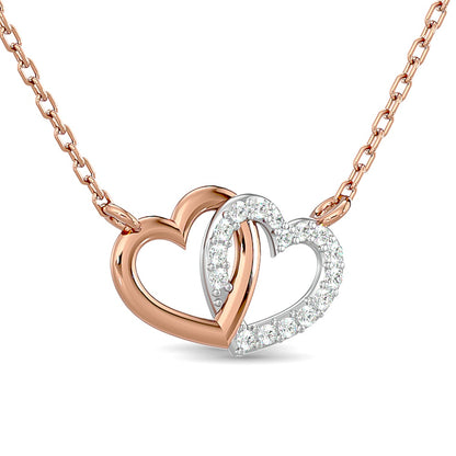 10KT WHITE GOLD 1/6CT.TW DIAMOND NECKPIECE