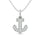 Diamond Anchor Pendant 1/10 Ct.tw in 10K White Gold