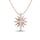 Diamond 1/8 Ct.tw Sun Necklace in 10K Rose Gold