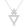 10KT WHITE GOLD 1/6CT.TW DIAMOND NECKPIECE