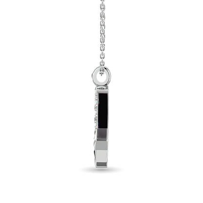 10KT WHITE GOLD 1/10CT.TW DIAMOND PENDANT